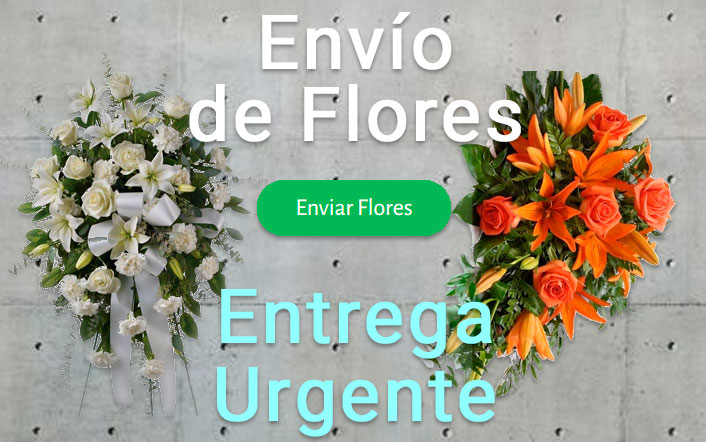 Envío de coronas funerarias urgente a los tanatorios, funerarias o iglesias de Cáceres